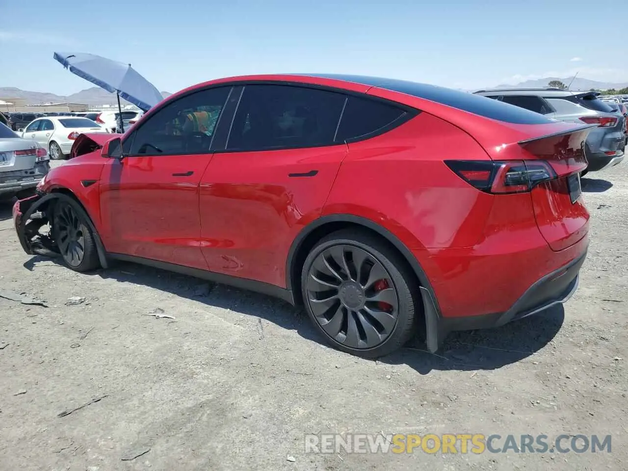 2 Photograph of a damaged car 7SAYGDEF9NF510183 TESLA MODEL Y 2022
