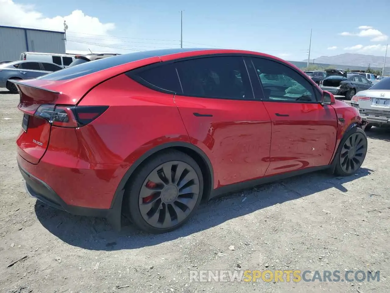3 Photograph of a damaged car 7SAYGDEF9NF510183 TESLA MODEL Y 2022
