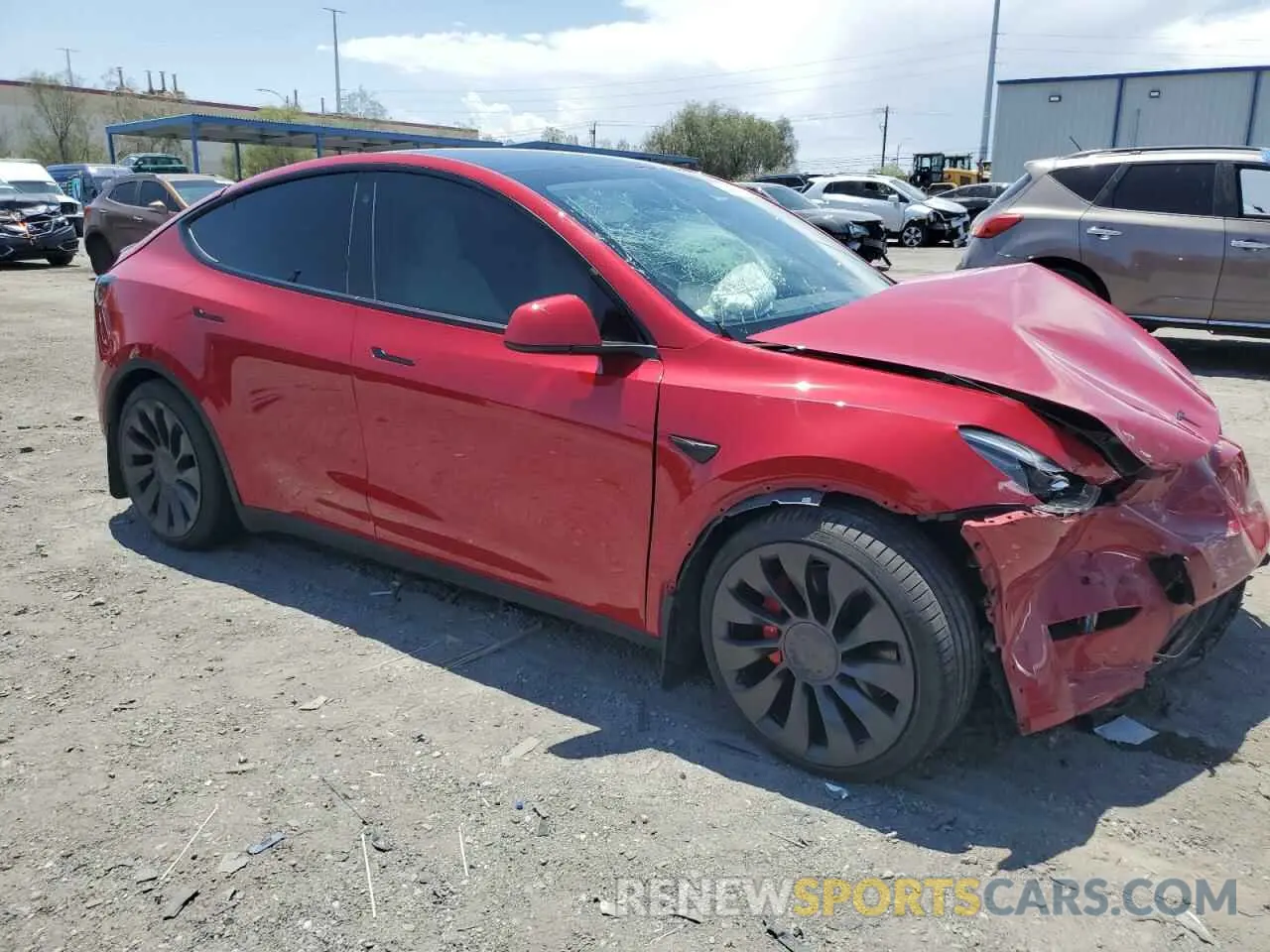 4 Photograph of a damaged car 7SAYGDEF9NF510183 TESLA MODEL Y 2022