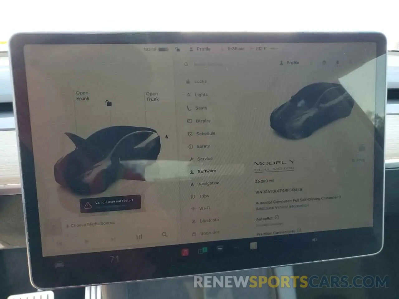 9 Фотография поврежденного автомобиля 7SAYGDEF9NF513648 TESLA MODEL Y 2022