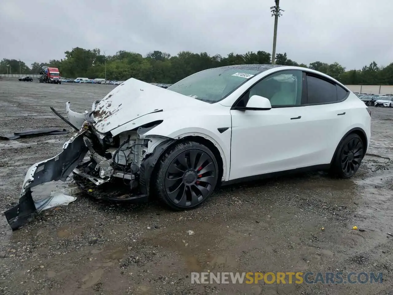 1 Photograph of a damaged car 7SAYGDEF9NF523483 TESLA MODEL Y 2022