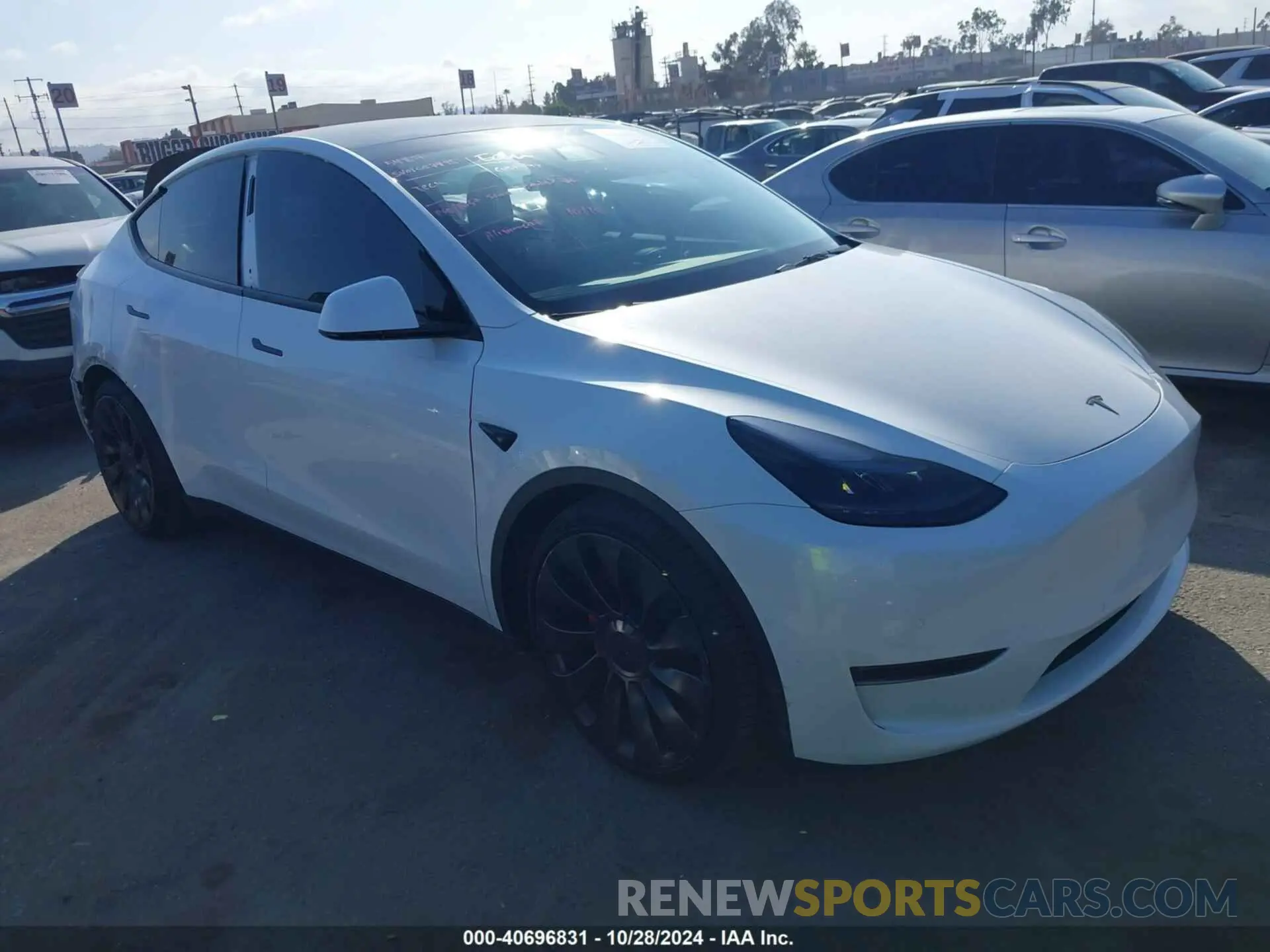 1 Photograph of a damaged car 7SAYGDEF9NF536623 TESLA MODEL Y 2022