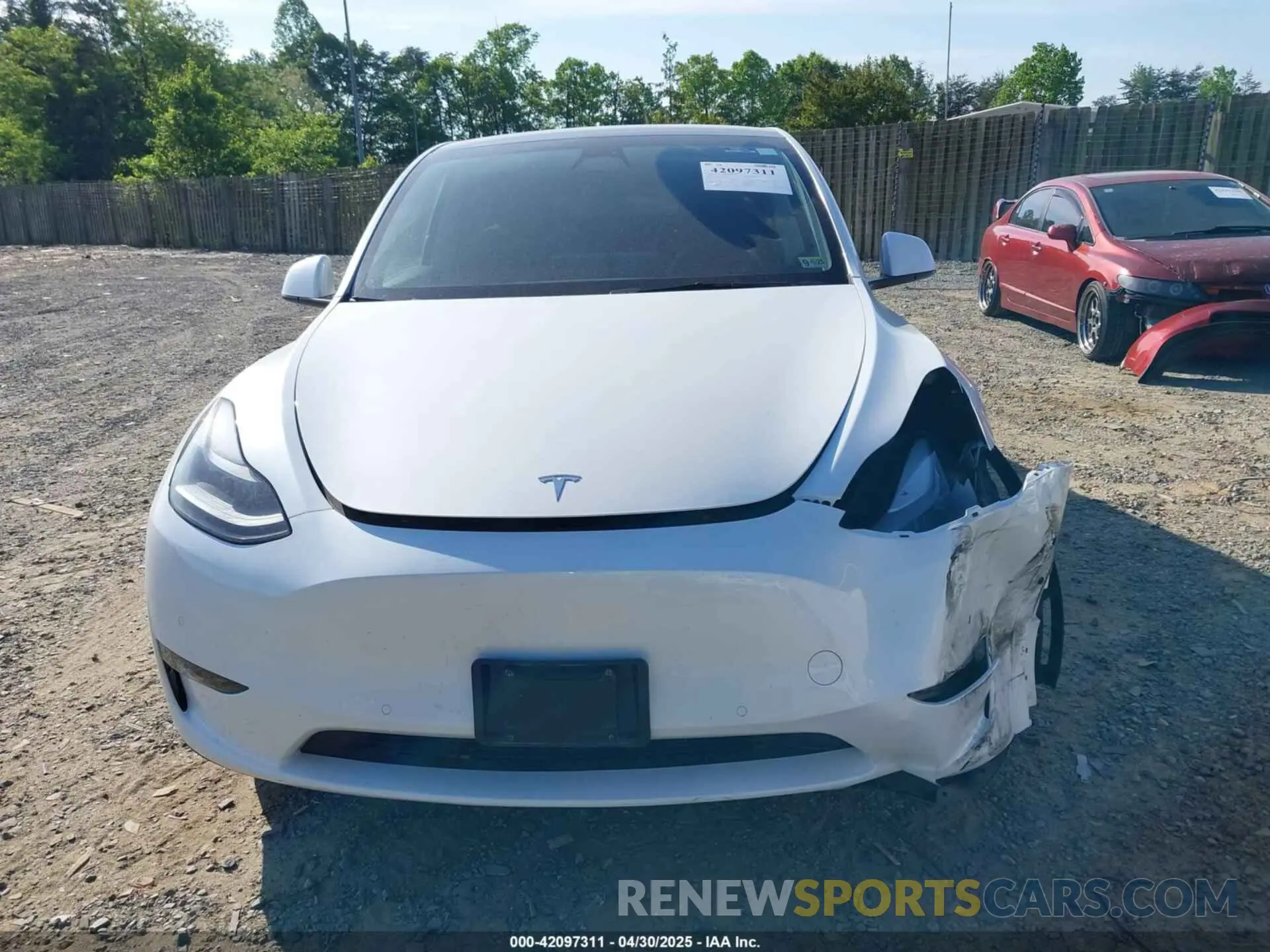 12 Фотография поврежденного автомобиля 7SAYGDEF9NF542745 TESLA MODEL Y 2022