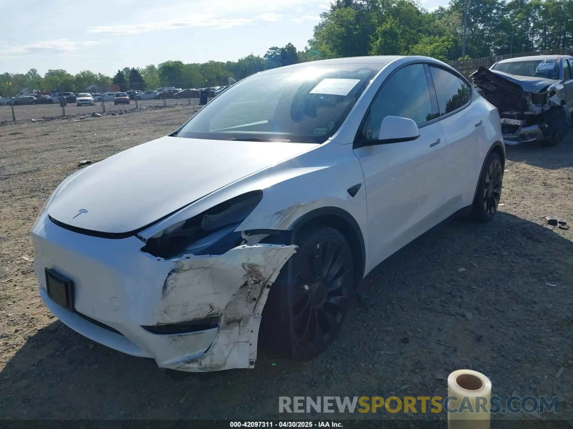 2 Фотография поврежденного автомобиля 7SAYGDEF9NF542745 TESLA MODEL Y 2022