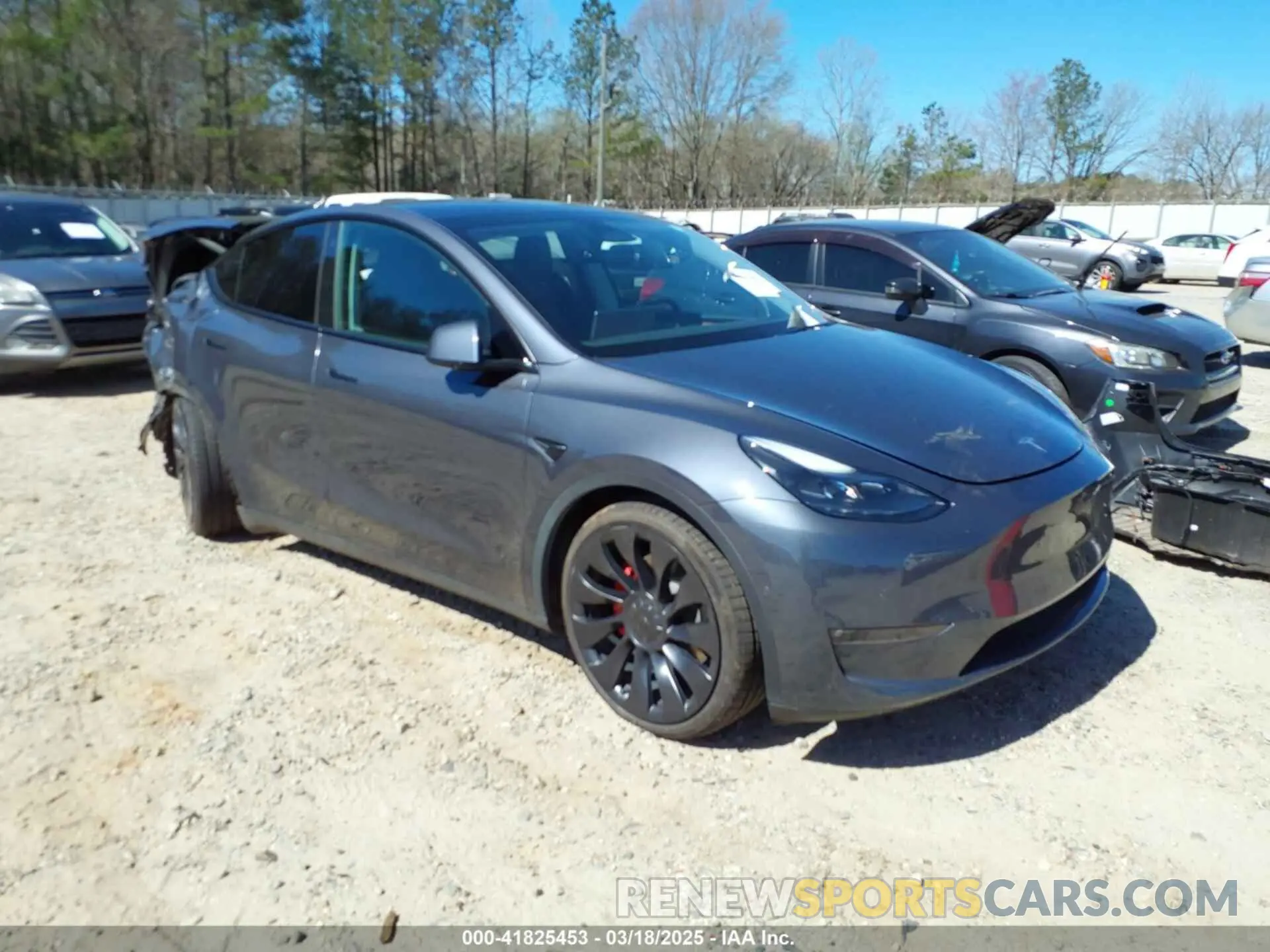 1 Photograph of a damaged car 7SAYGDEF9NF544205 TESLA MODEL Y 2022