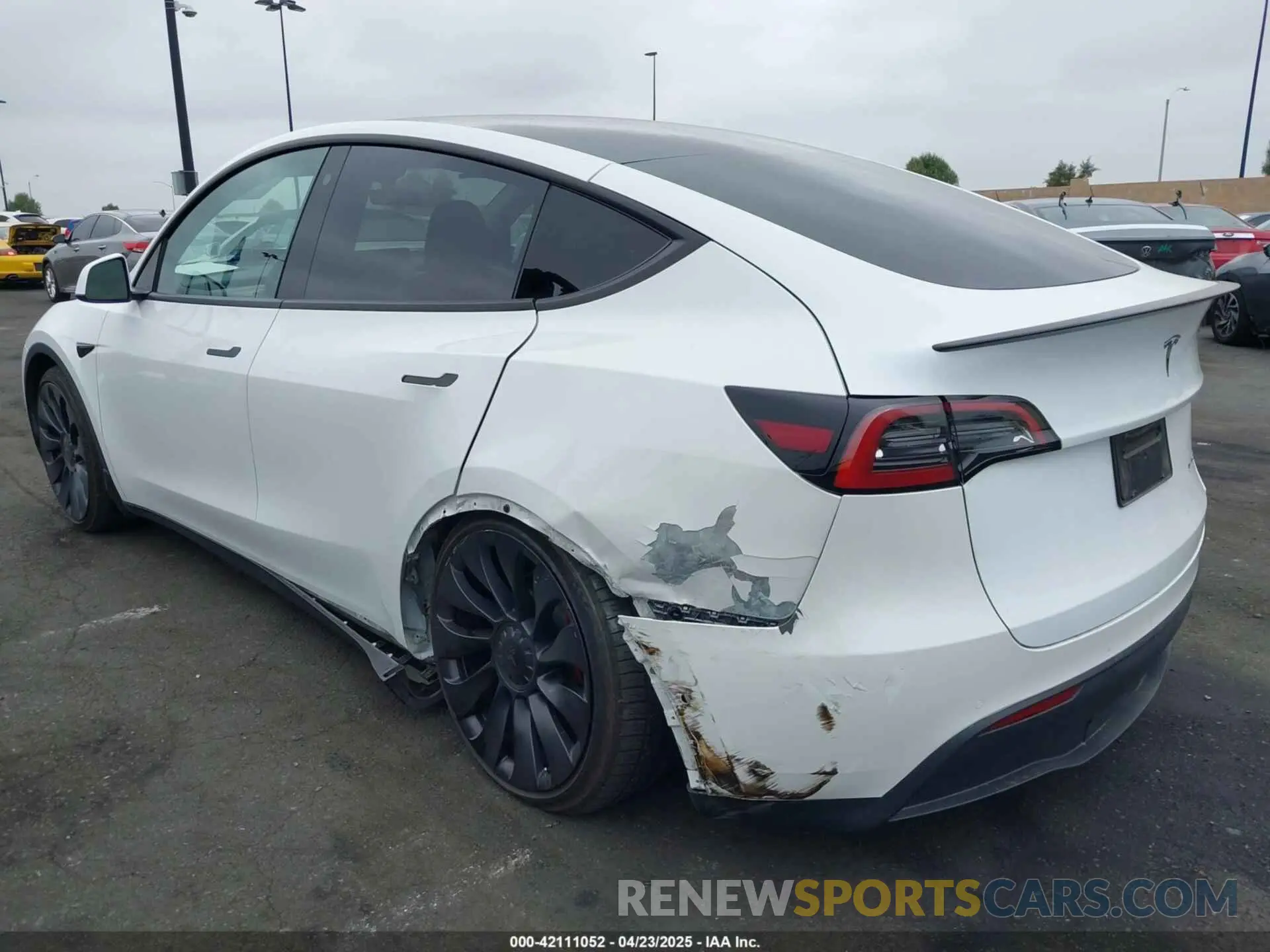 3 Photograph of a damaged car 7SAYGDEF9NF554653 TESLA MODEL Y 2022