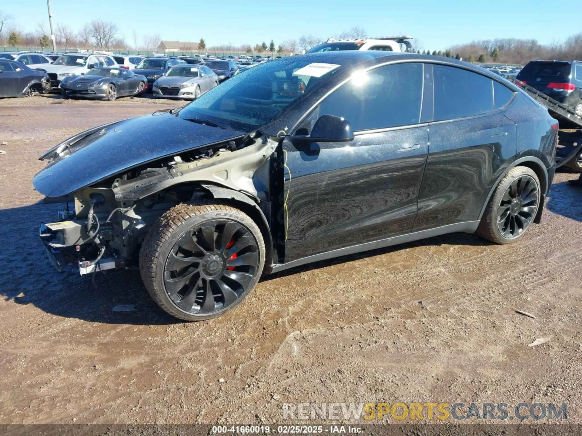 2 Photograph of a damaged car 7SAYGDEFXNF313636 TESLA MODEL Y 2022