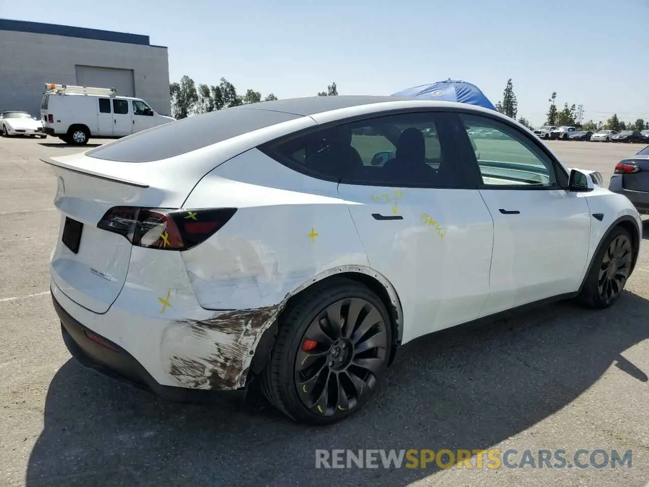 3 Фотография поврежденного автомобиля 7SAYGDEFXNF340982 TESLA MODEL Y 2022