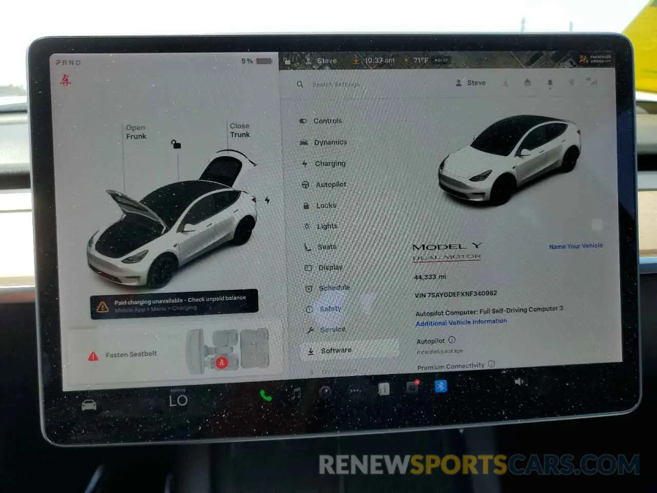9 Фотография поврежденного автомобиля 7SAYGDEFXNF340982 TESLA MODEL Y 2022