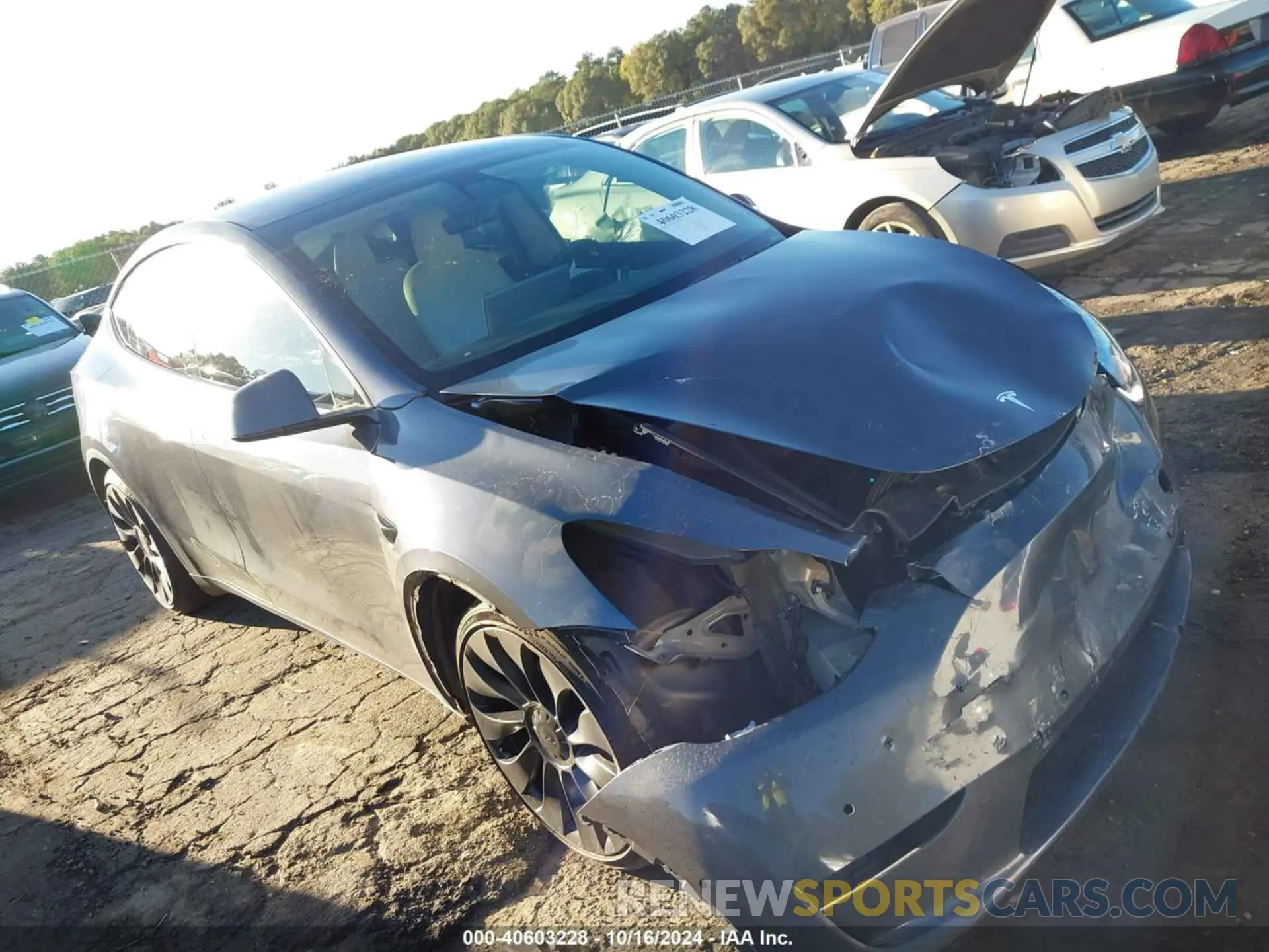 1 Photograph of a damaged car 7SAYGDEFXNF366319 TESLA MODEL Y 2022