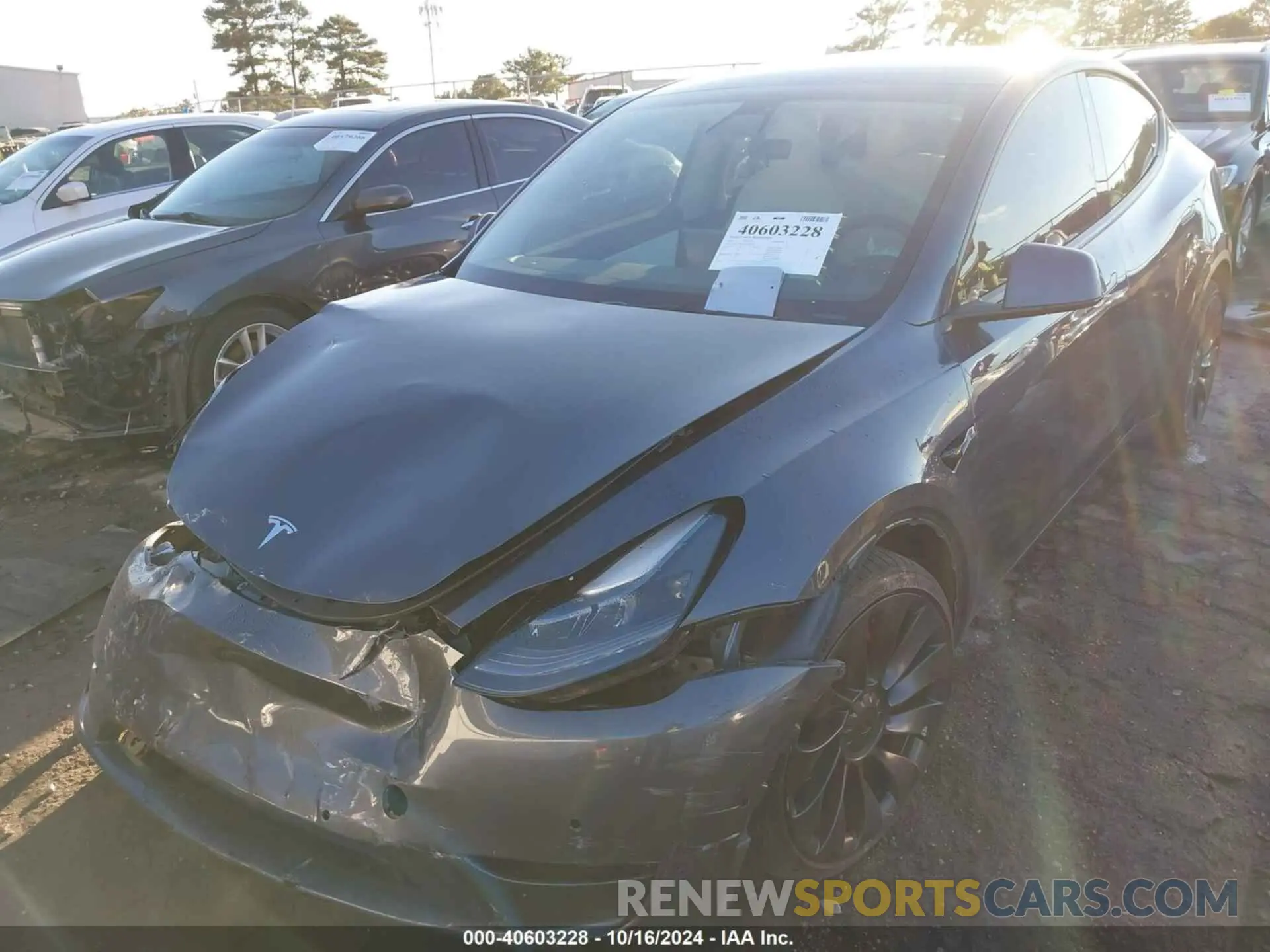 6 Photograph of a damaged car 7SAYGDEFXNF366319 TESLA MODEL Y 2022