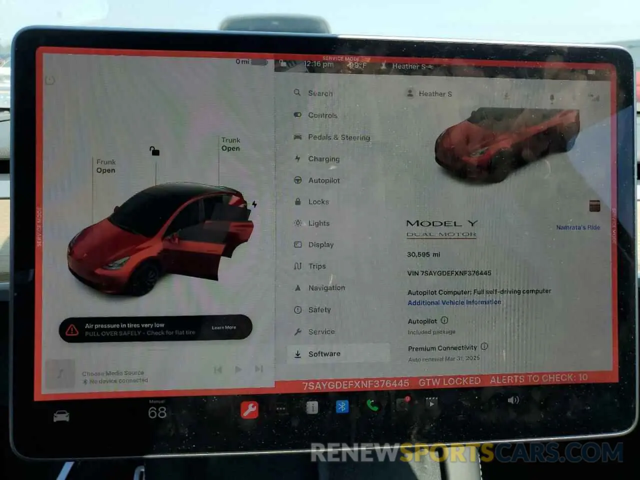 9 Фотография поврежденного автомобиля 7SAYGDEFXNF376445 TESLA MODEL Y 2022