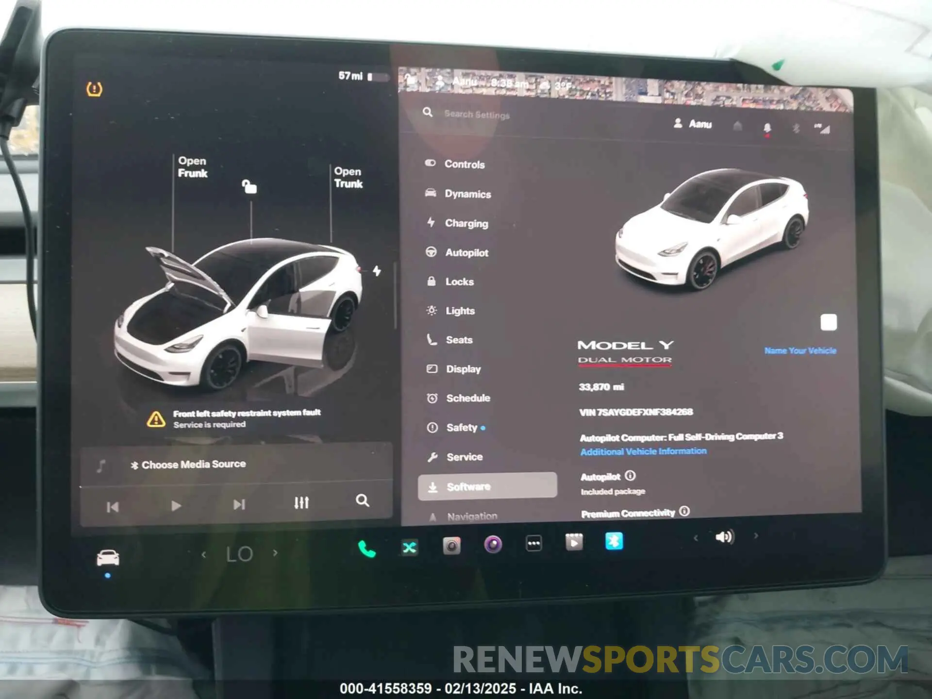 17 Фотография поврежденного автомобиля 7SAYGDEFXNF384268 TESLA MODEL Y 2022