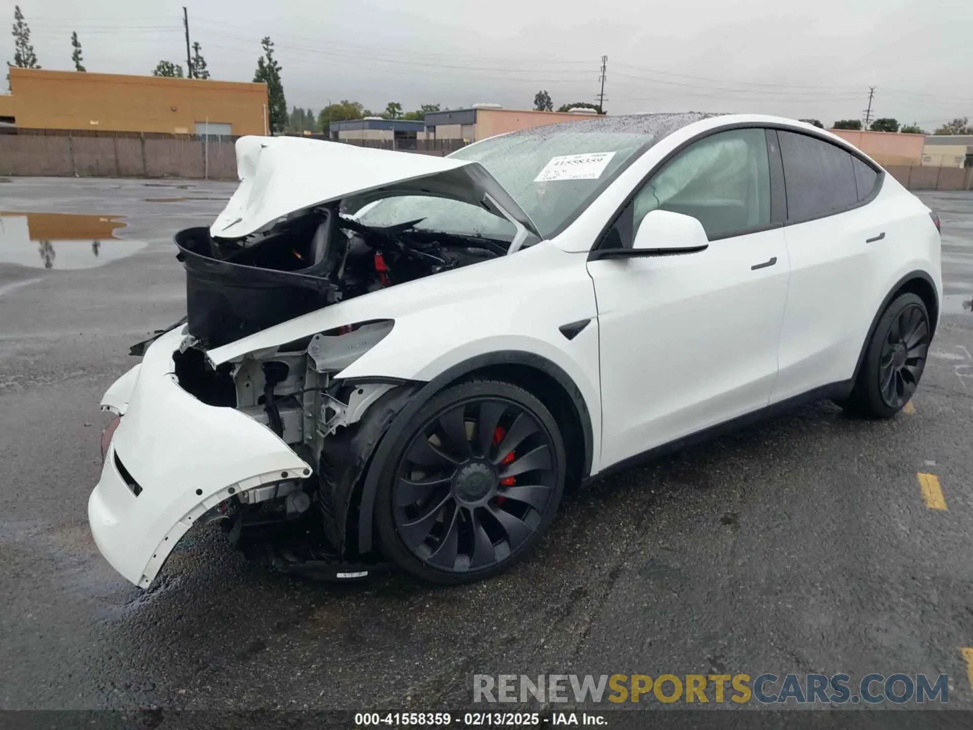 2 Фотография поврежденного автомобиля 7SAYGDEFXNF384268 TESLA MODEL Y 2022