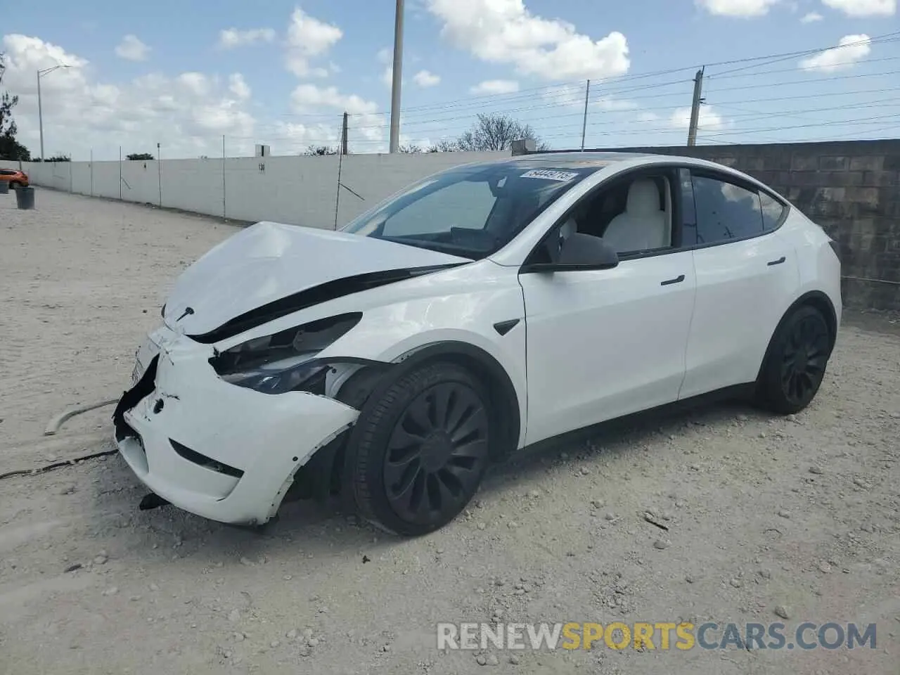 1 Фотография поврежденного автомобиля 7SAYGDEFXNF410531 TESLA MODEL Y 2022