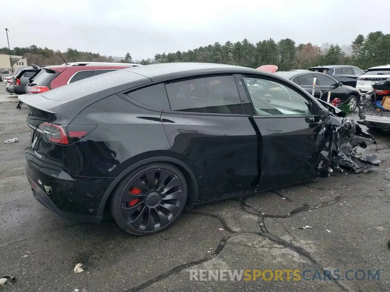 3 Фотография поврежденного автомобиля 7SAYGDEFXNF441827 TESLA MODEL Y 2022