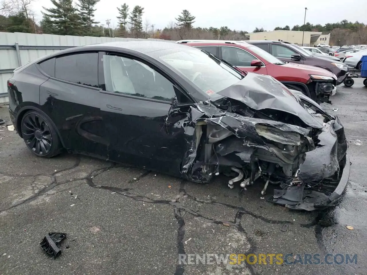 4 Фотография поврежденного автомобиля 7SAYGDEFXNF441827 TESLA MODEL Y 2022
