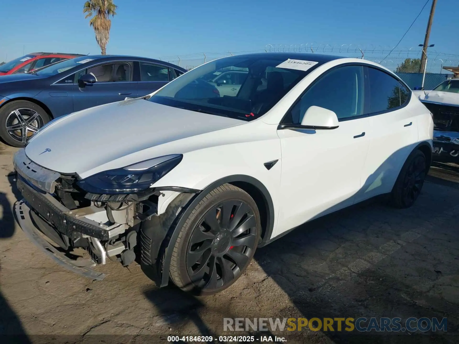 2 Фотография поврежденного автомобиля 7SAYGDEFXNF488274 TESLA MODEL Y 2022
