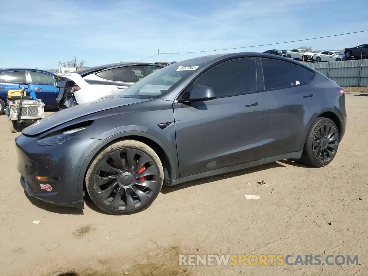 1 Photograph of a damaged car 7SAYGDEFXNF544214 TESLA MODEL Y 2022