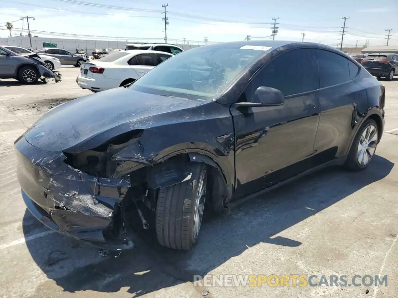 1 Фотография поврежденного автомобиля 7SAYGAEE0PF621827 TESLA MODEL Y 2023