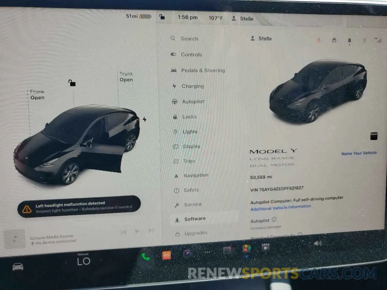 9 Фотография поврежденного автомобиля 7SAYGAEE0PF621827 TESLA MODEL Y 2023