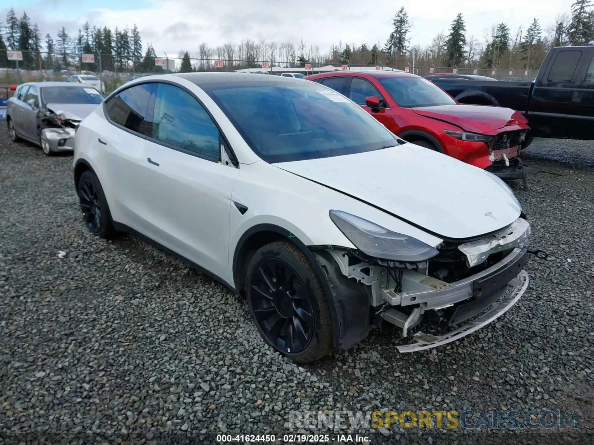 1 Фотография поврежденного автомобиля 7SAYGAEE0PF624730 TESLA MODEL Y 2023