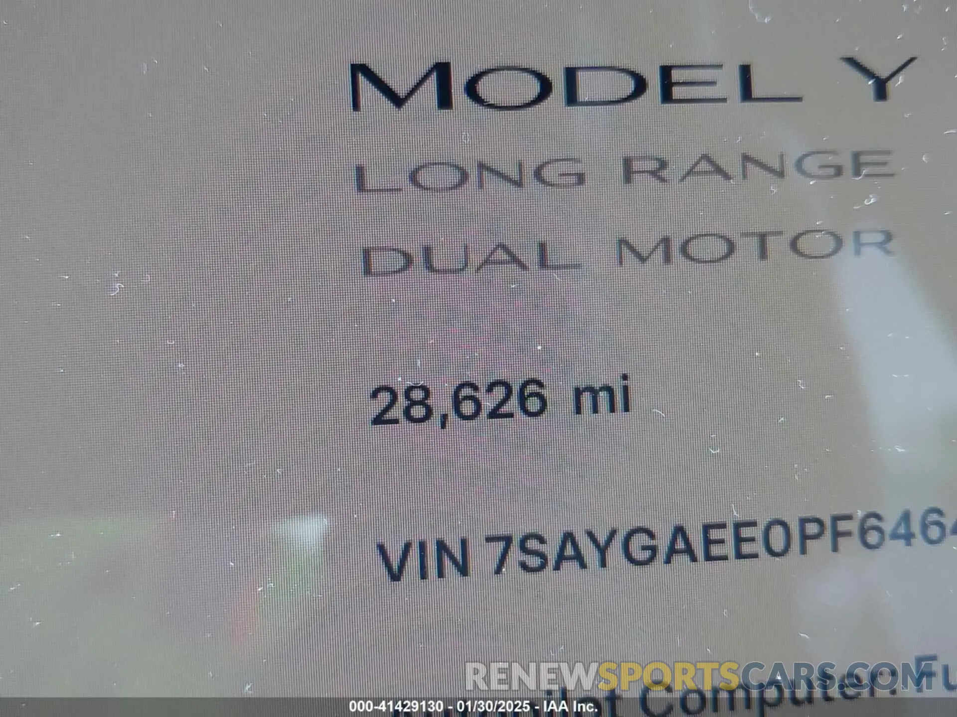 15 Фотография поврежденного автомобиля 7SAYGAEE0PF646470 TESLA MODEL Y 2023
