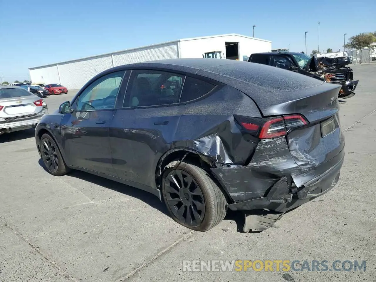 2 Фотография поврежденного автомобиля 7SAYGAEE0PF696057 TESLA MODEL Y 2023