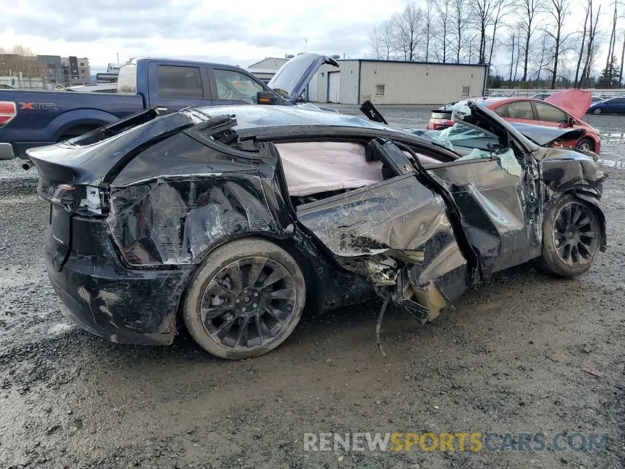 3 Фотография поврежденного автомобиля 7SAYGAEE0PF832185 TESLA MODEL Y 2023