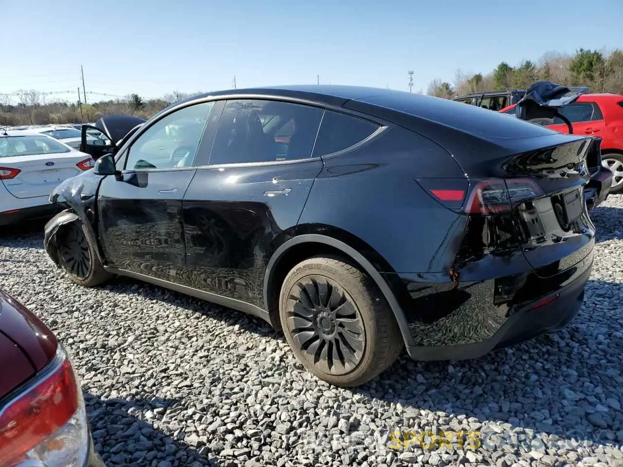 2 Photograph of a damaged car 7SAYGAEE0PF853019 TESLA MODEL Y 2023