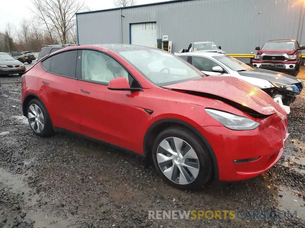4 Photograph of a damaged car 7SAYGAEE0PF888028 TESLA MODEL Y 2023