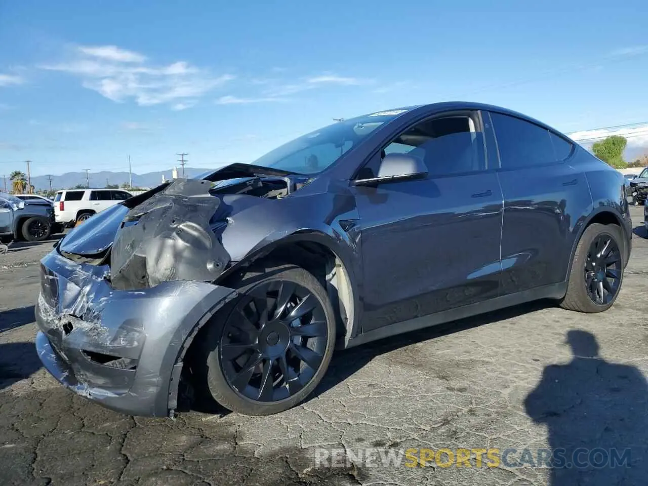 1 Фотография поврежденного автомобиля 7SAYGAEE0PF909640 TESLA MODEL Y 2023