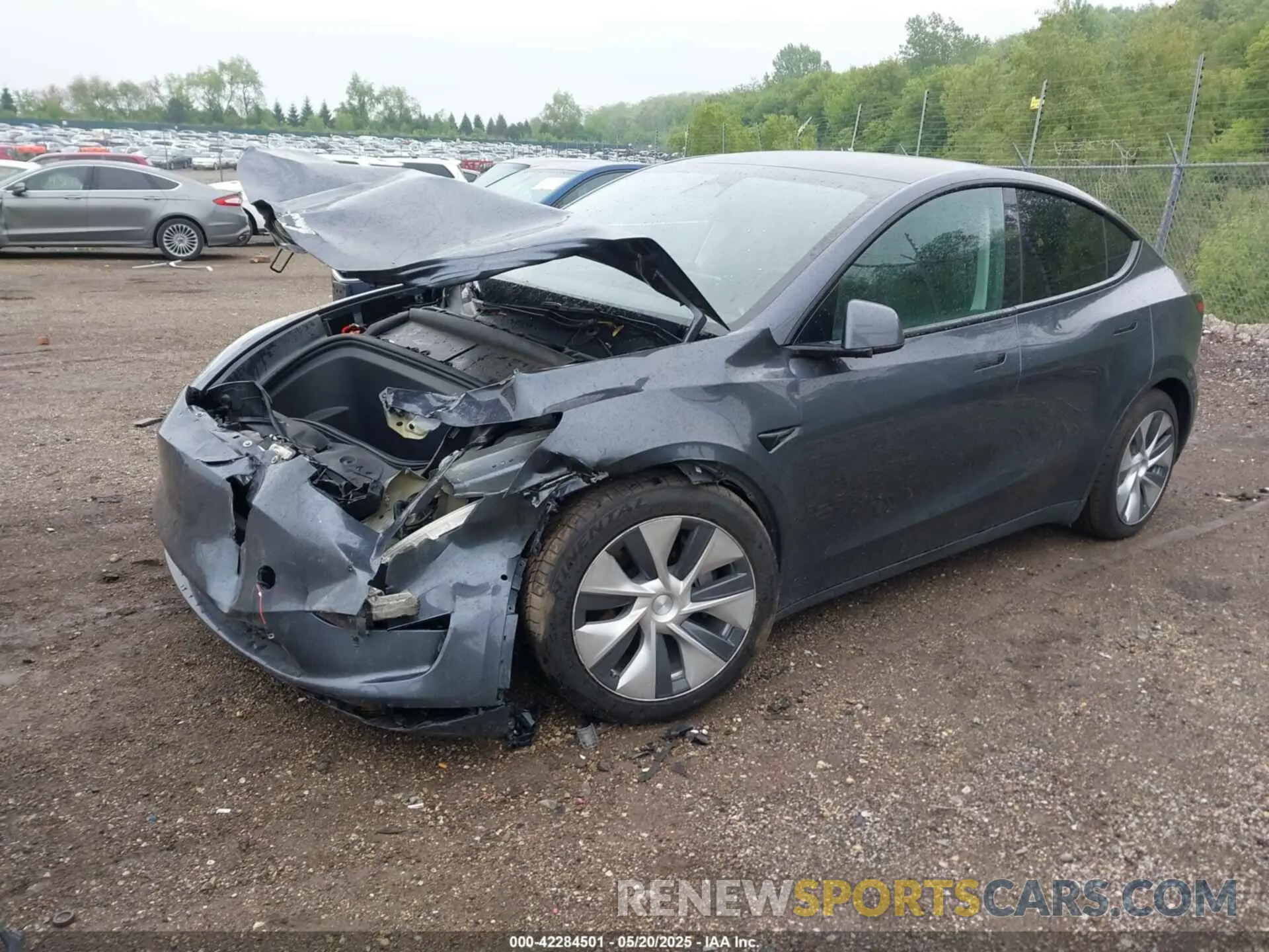 2 Фотография поврежденного автомобиля 7SAYGAEE1PF584206 TESLA MODEL Y 2023