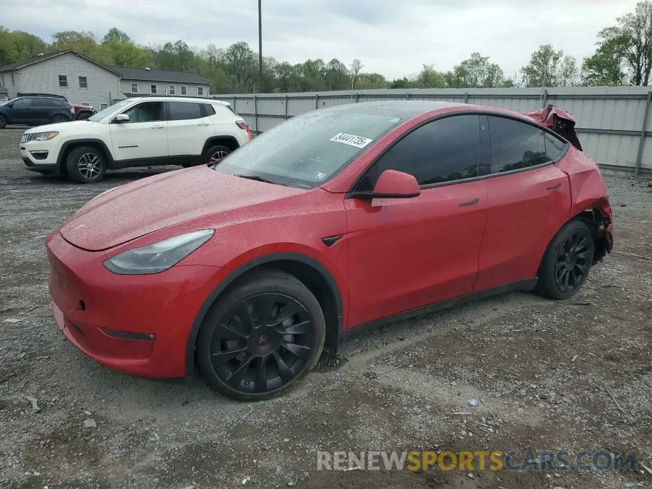 1 Photograph of a damaged car 7SAYGAEE1PF690008 TESLA MODEL Y 2023