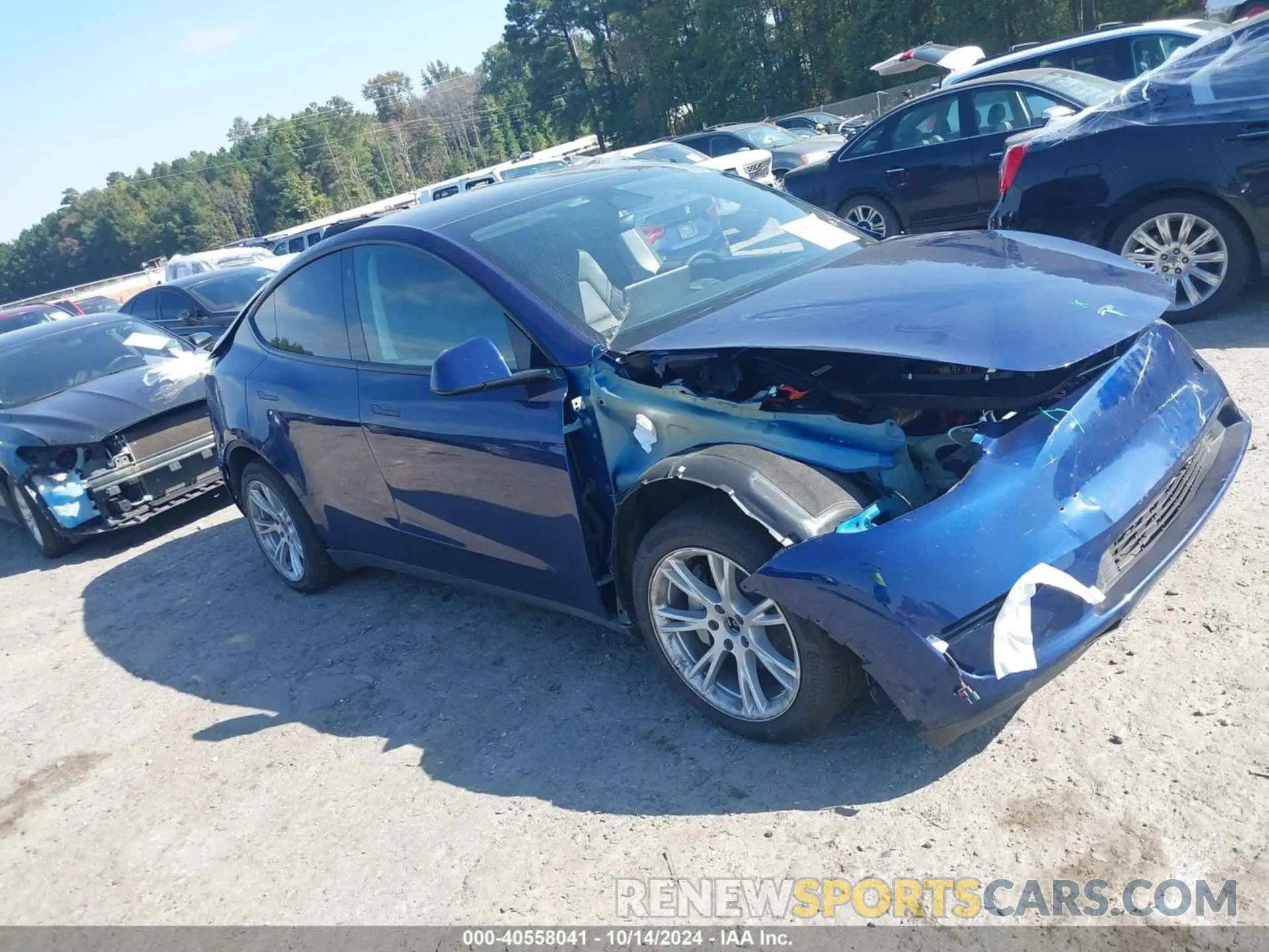 1 Photograph of a damaged car 7SAYGAEE1PF701752 TESLA MODEL Y 2023