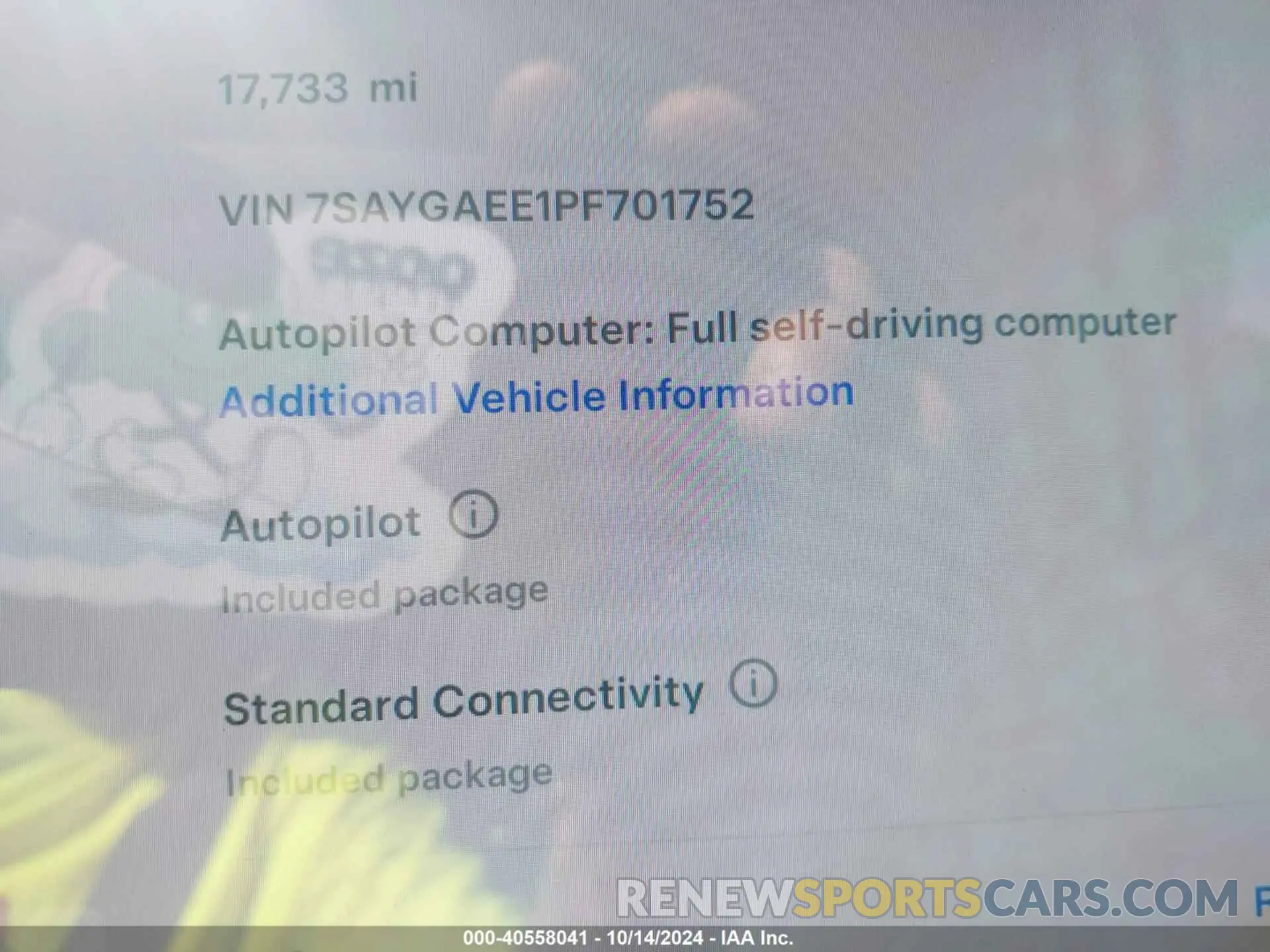 9 Photograph of a damaged car 7SAYGAEE1PF701752 TESLA MODEL Y 2023