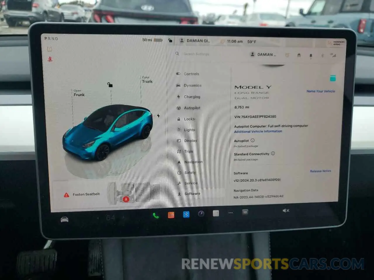 9 Photograph of a damaged car 7SAYGAEE1PF824385 TESLA MODEL Y 2023