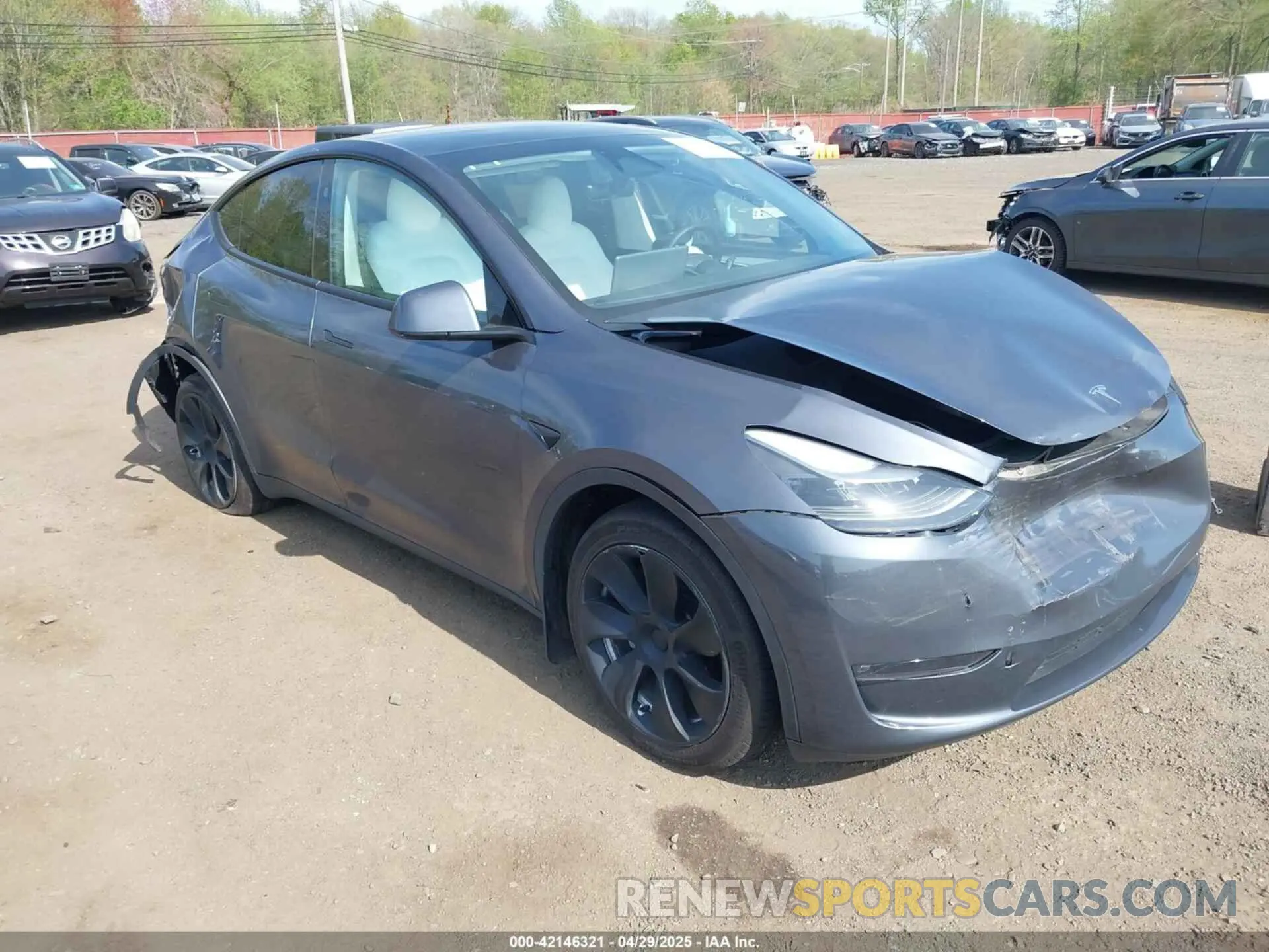 1 Фотография поврежденного автомобиля 7SAYGAEE1PF889267 TESLA MODEL Y 2023