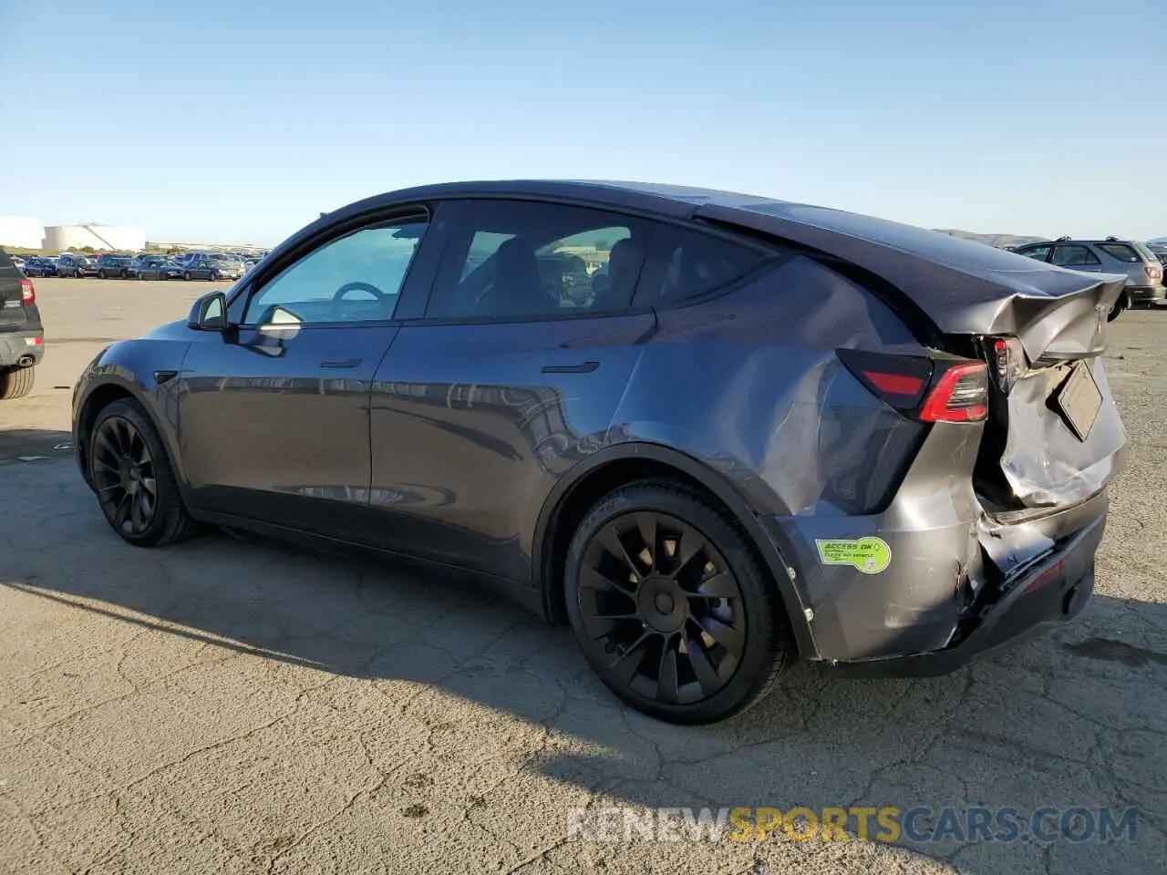 2 Photograph of a damaged car 7SAYGAEE2PF630934 TESLA MODEL Y 2023