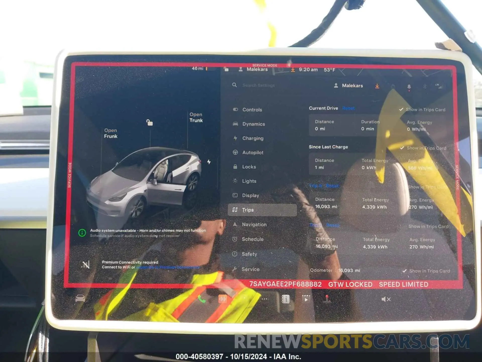 19 Фотография поврежденного автомобиля 7SAYGAEE2PF688882 TESLA MODEL Y 2023