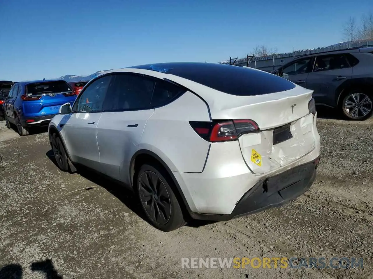 2 Photograph of a damaged car 7SAYGAEE2PF826842 TESLA MODEL Y 2023