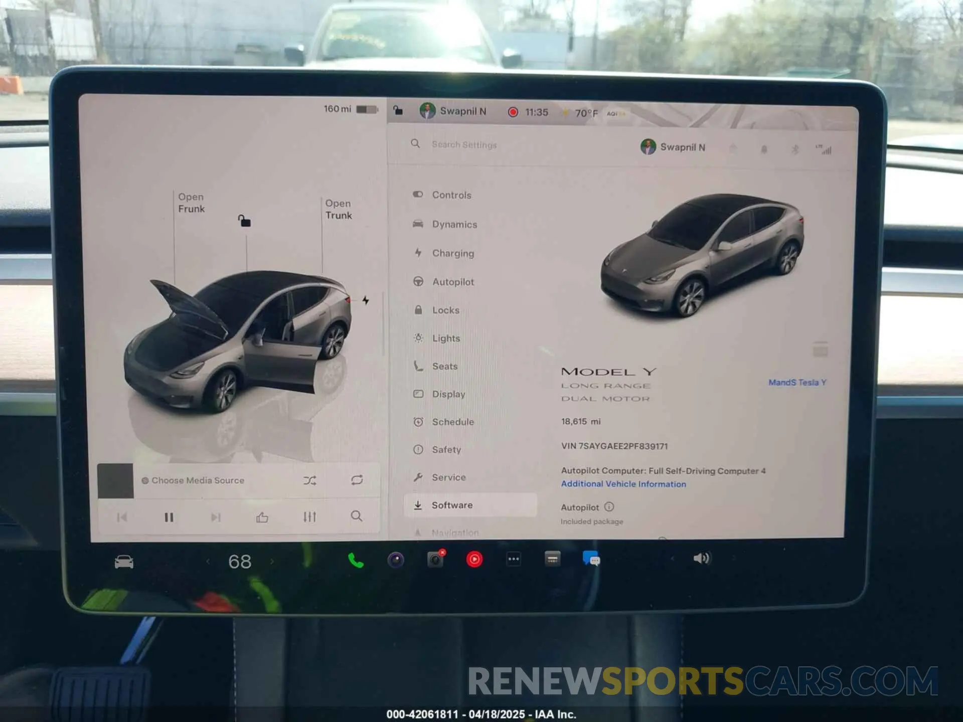 7 Photograph of a damaged car 7SAYGAEE2PF839171 TESLA MODEL Y 2023