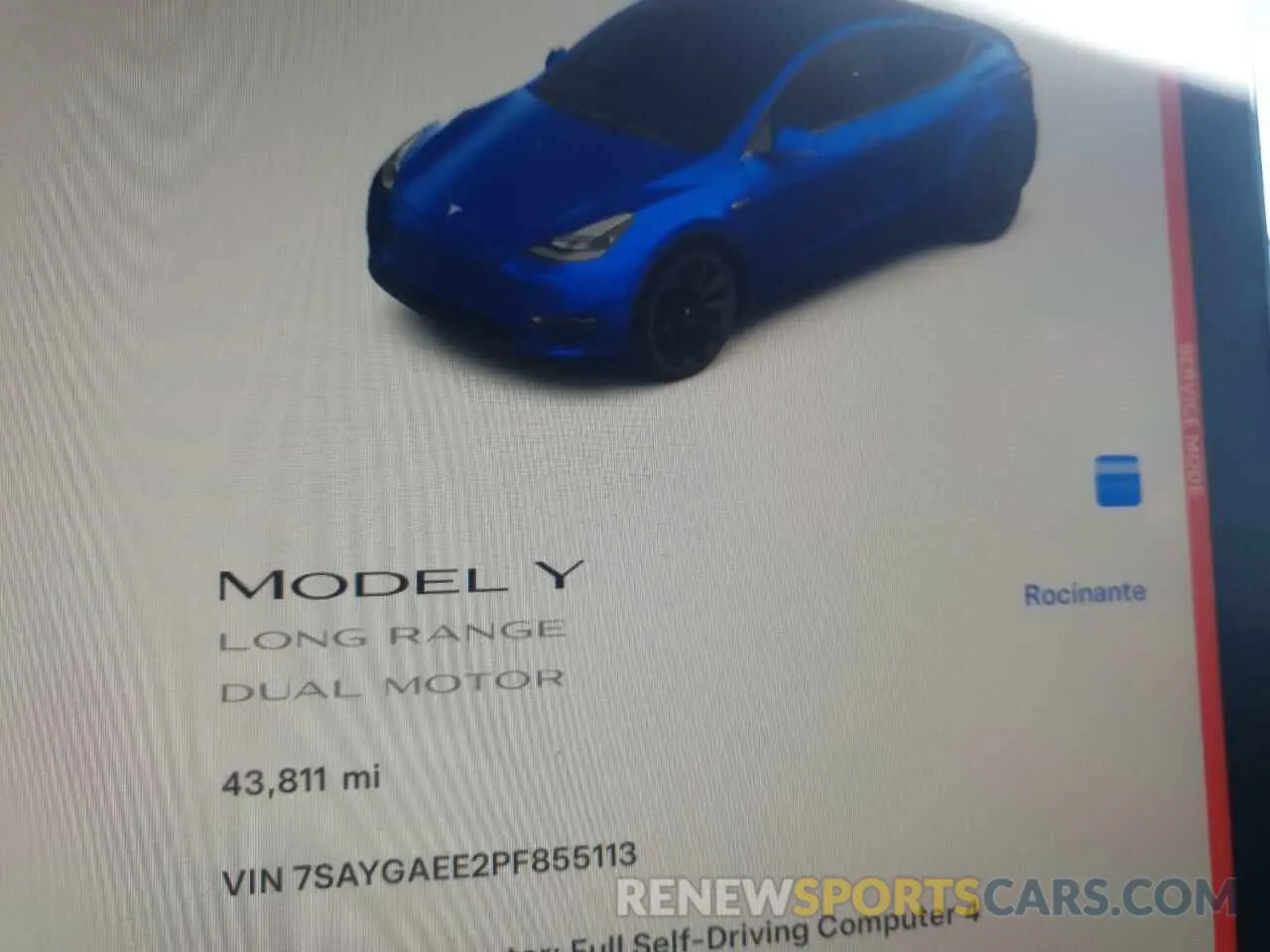 9 Фотография поврежденного автомобиля 7SAYGAEE2PF855113 TESLA MODEL Y 2023