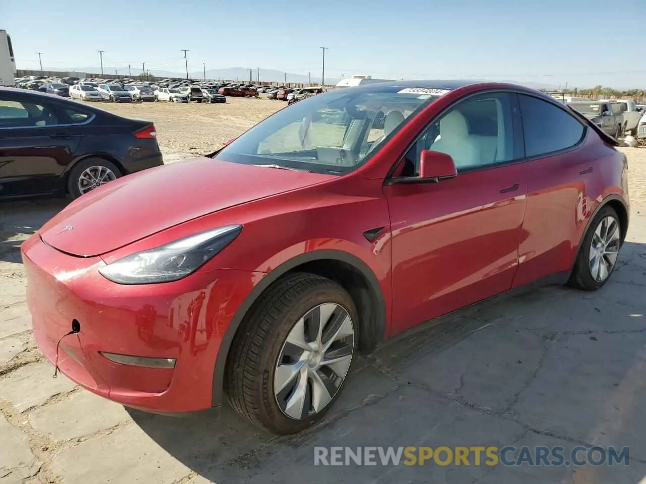 1 Photograph of a damaged car 7SAYGAEE2PF876219 TESLA MODEL Y 2023