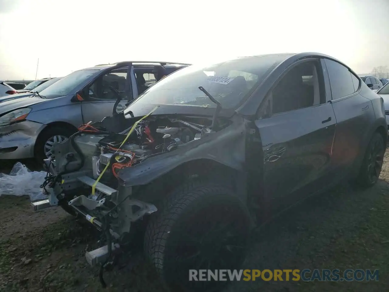 1 Photograph of a damaged car 7SAYGAEE2PF910062 TESLA MODEL Y 2023