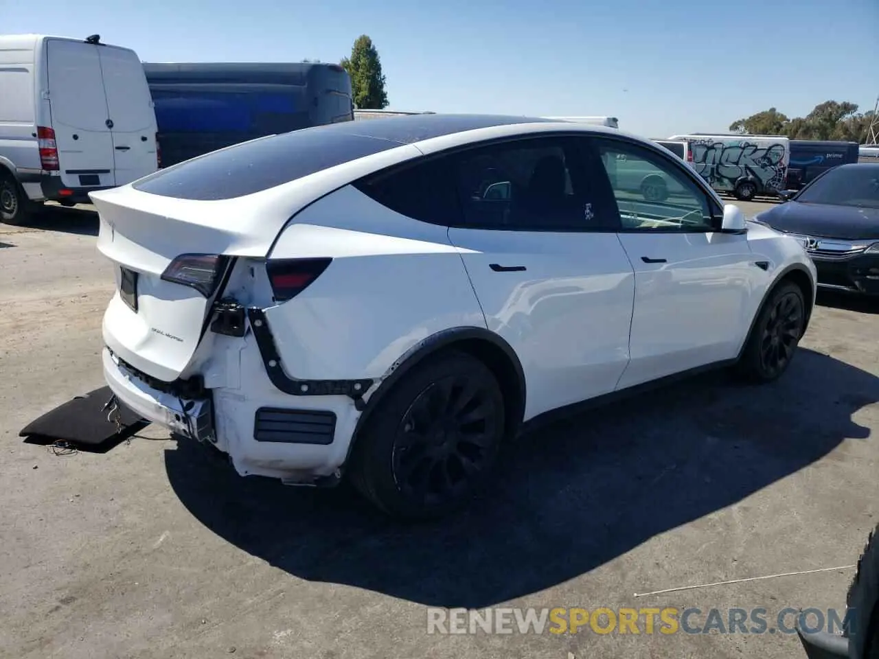 3 Photograph of a damaged car 7SAYGAEE3PF697235 TESLA MODEL Y 2023