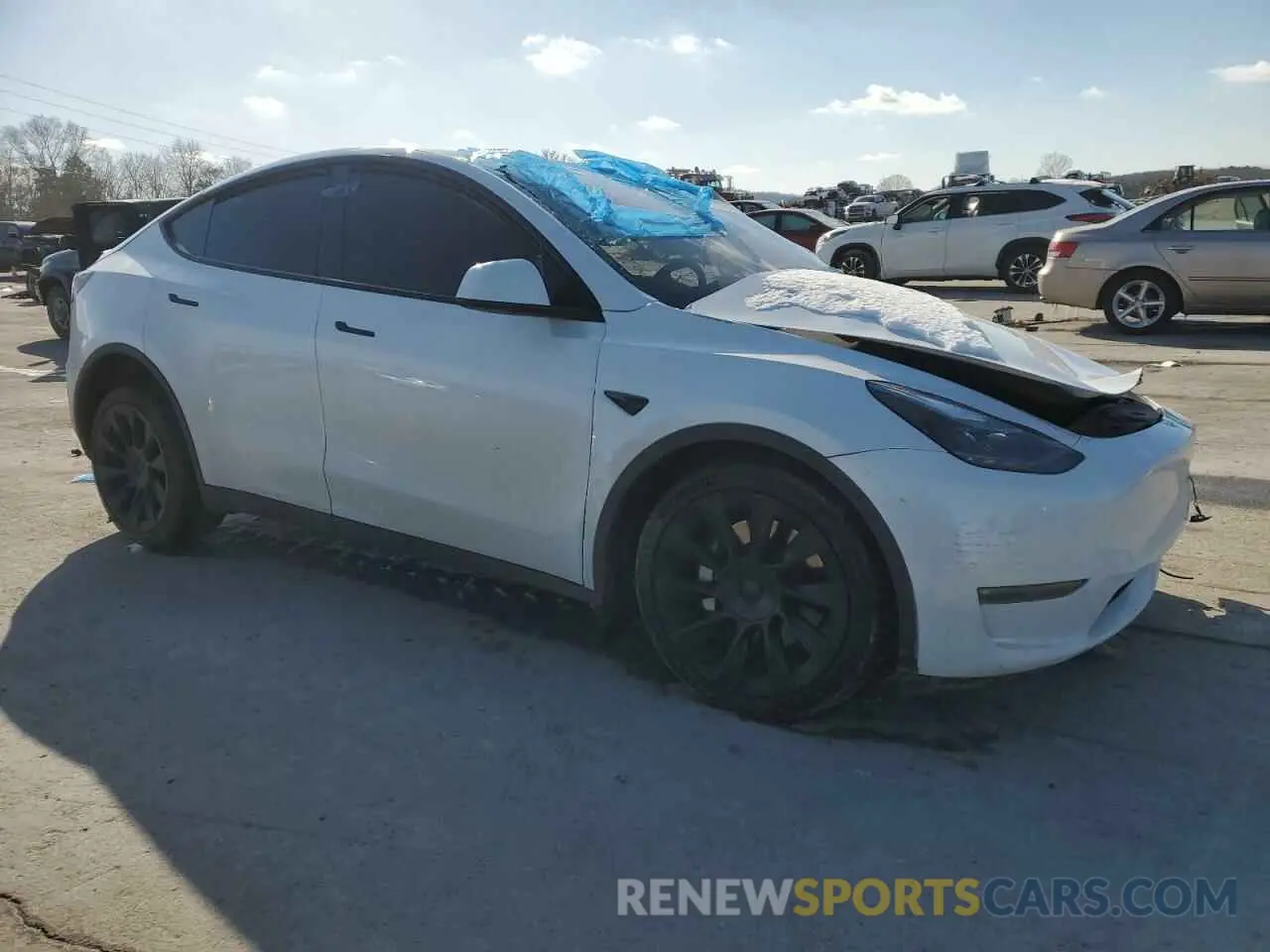 4 Photograph of a damaged car 7SAYGAEE3PF767171 TESLA MODEL Y 2023