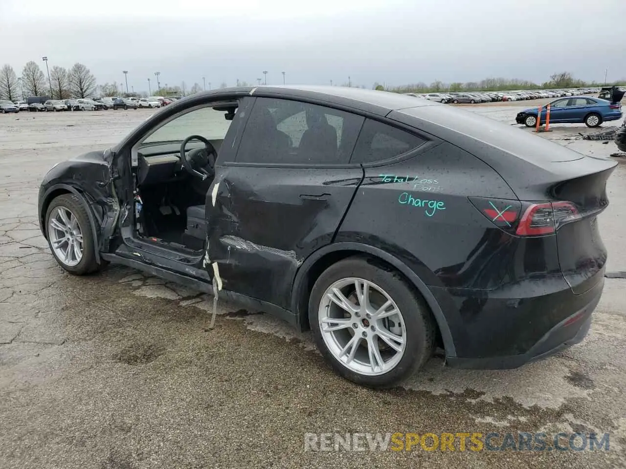 2 Фотография поврежденного автомобиля 7SAYGAEE3PF840801 TESLA MODEL Y 2023