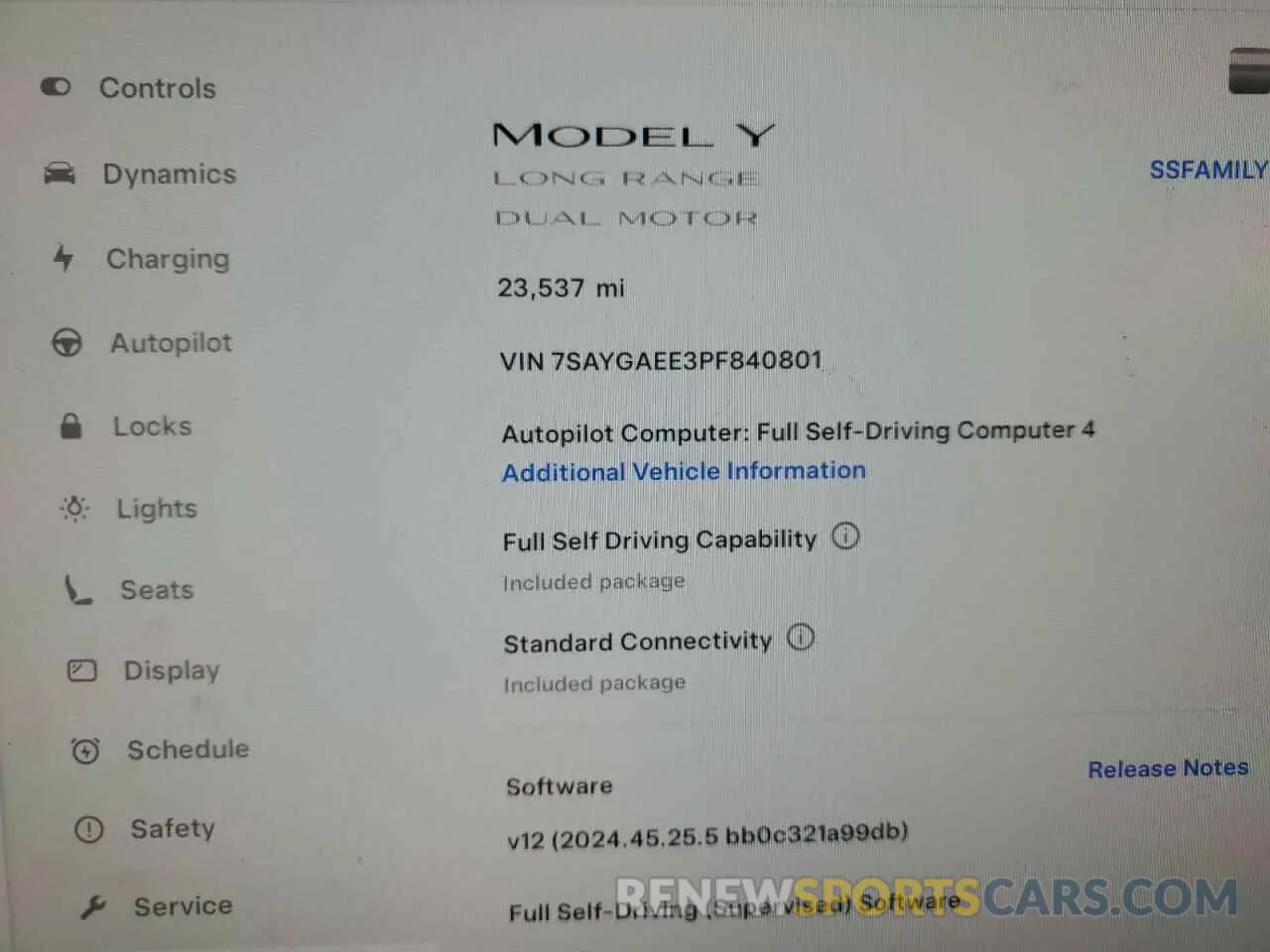 9 Фотография поврежденного автомобиля 7SAYGAEE3PF840801 TESLA MODEL Y 2023
