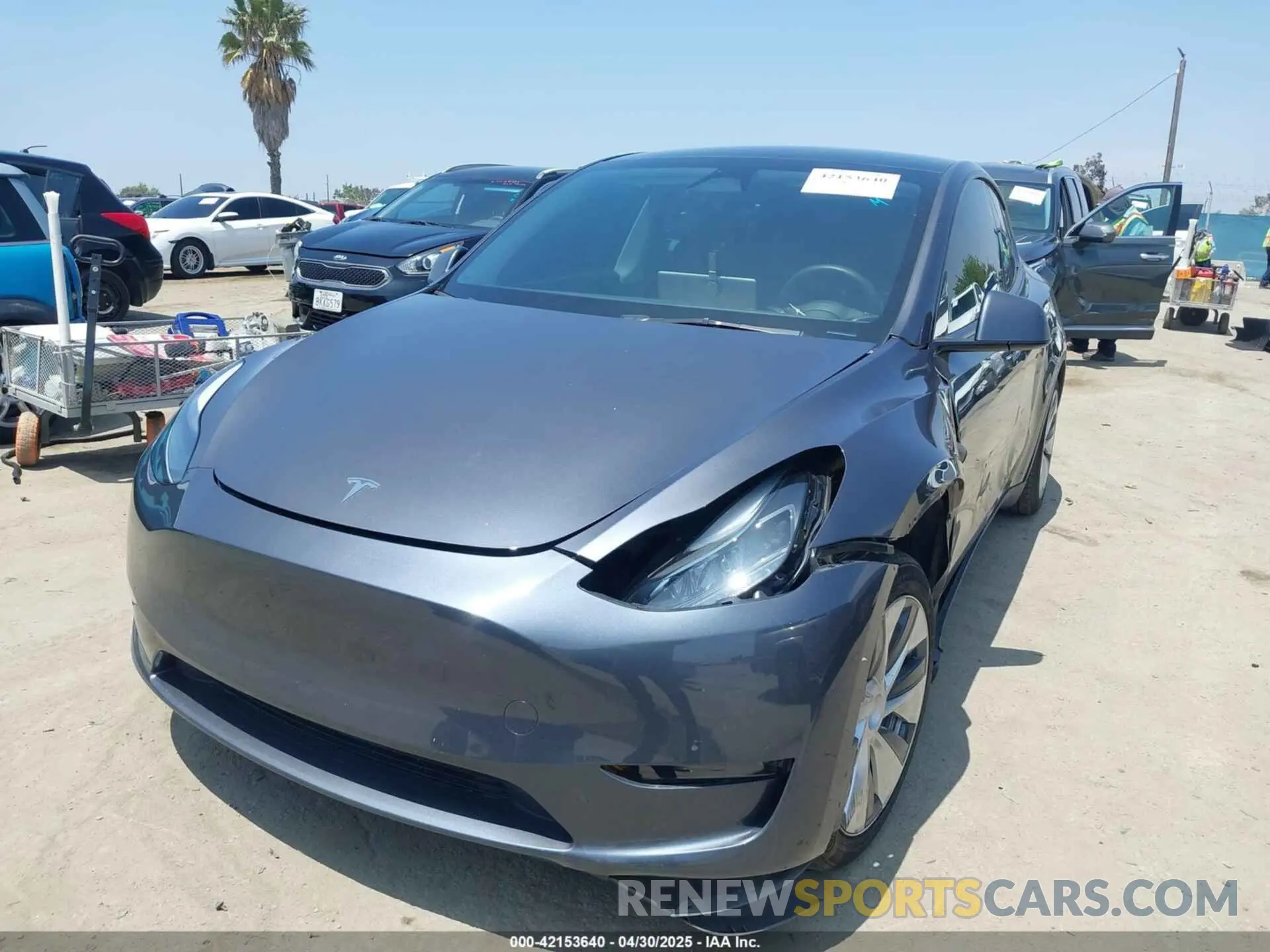 2 Фотография поврежденного автомобиля 7SAYGAEE3PF871904 TESLA MODEL Y 2023